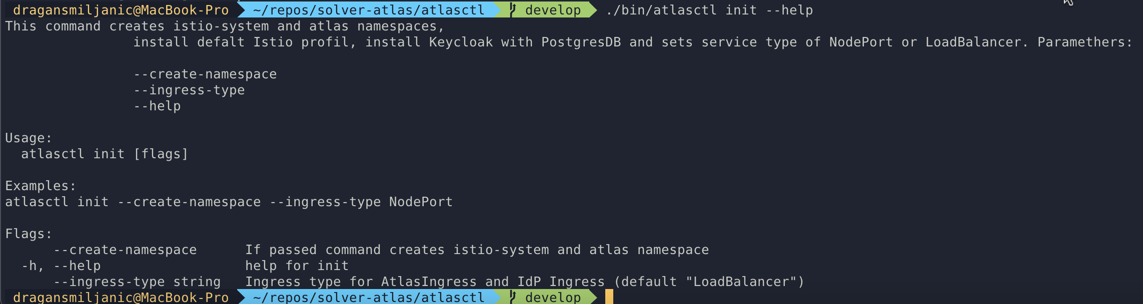 Atlasctl init
