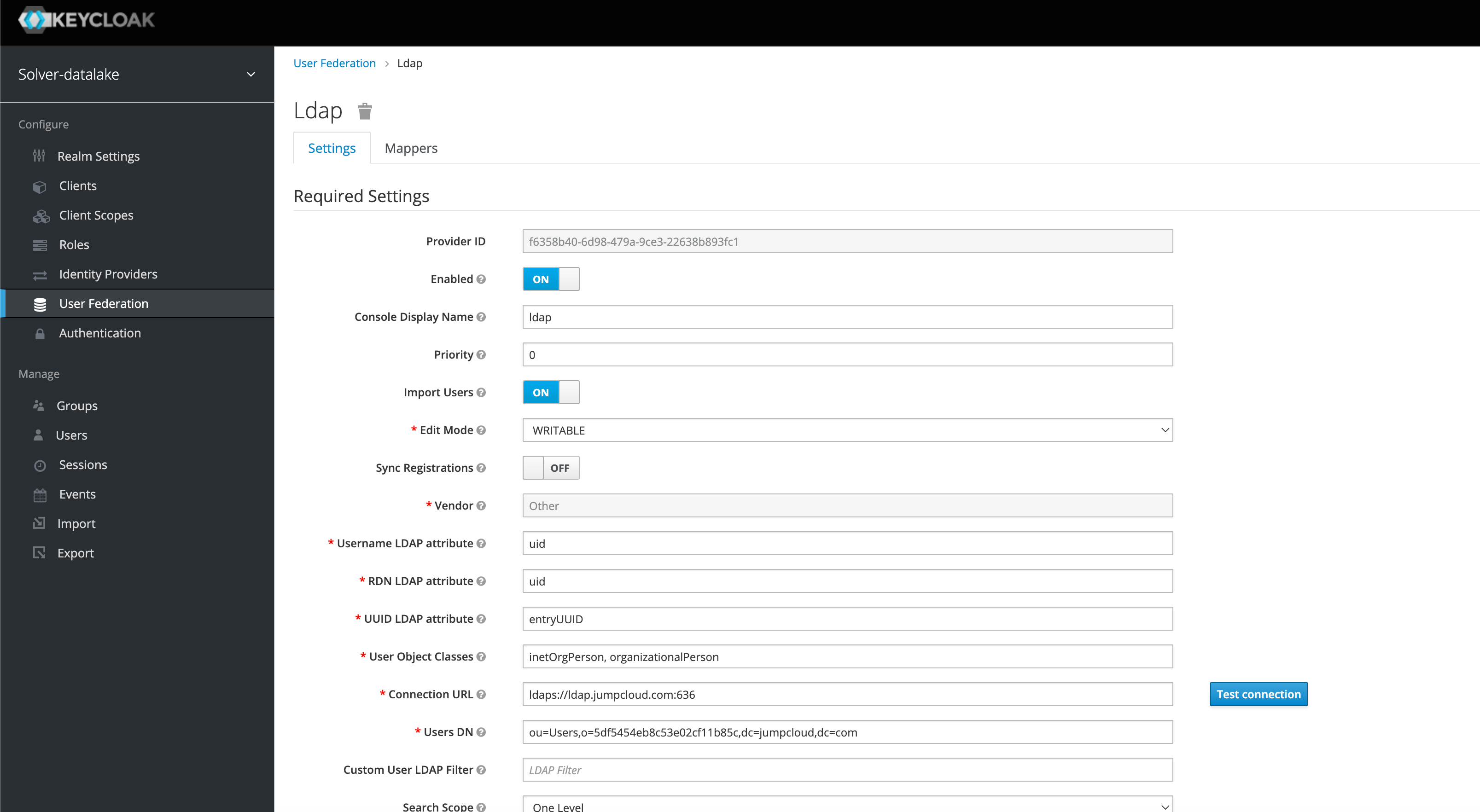 Keycloak LDAP